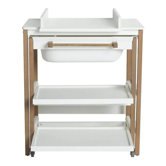 Fasciatoio con vaschetta Smart | Bianco