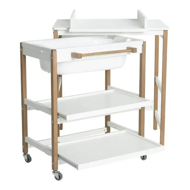 Fasciatoio con vaschetta Smart | Bianco