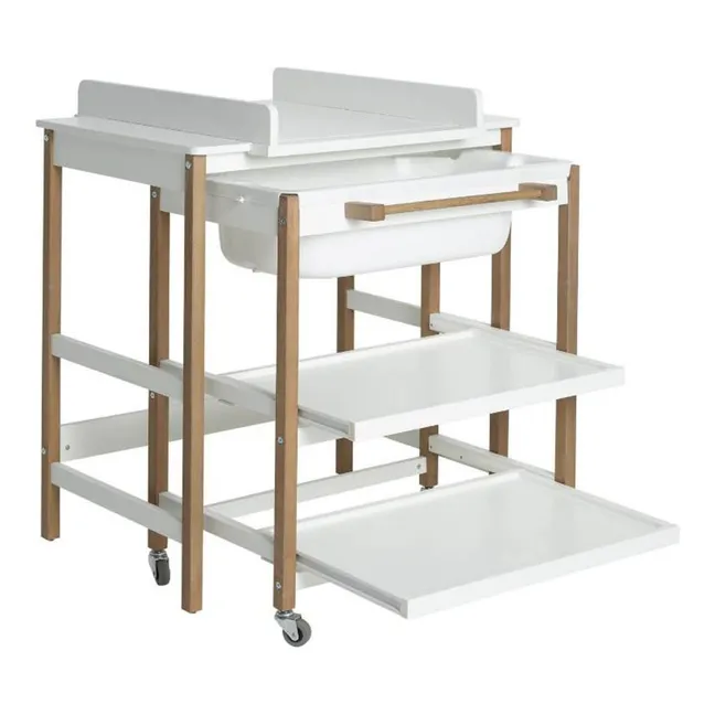 Fasciatoio con vaschetta Smart | Bianco