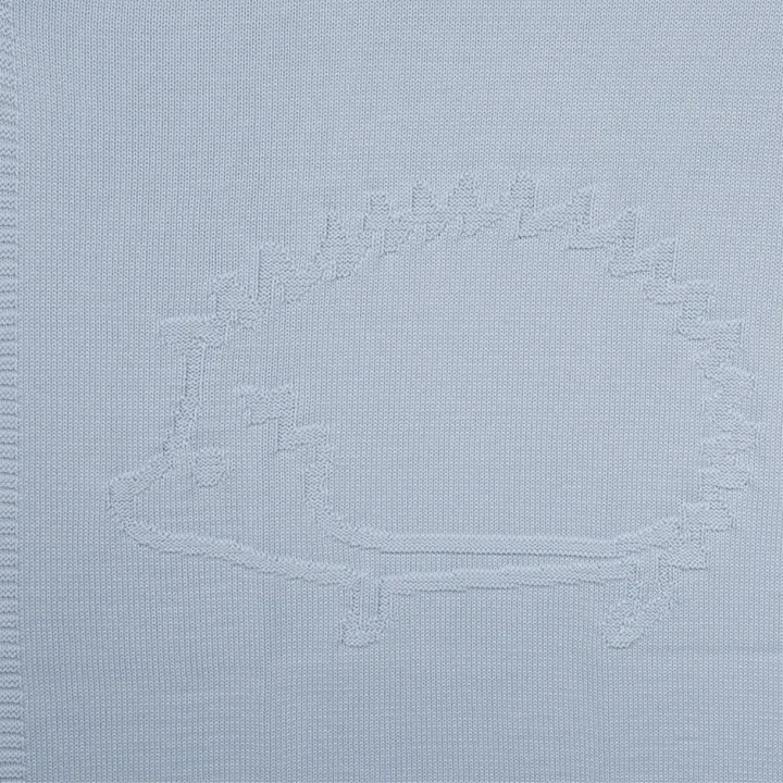 Decke Igel 75x100 cm | Hellblau- Produktbild Nr. 2