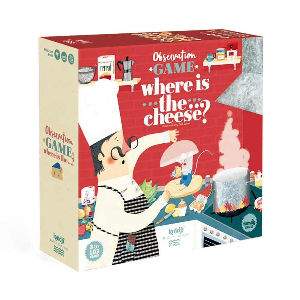 Londji - Jeu d'observation Where is the cheese? (Londji) - Couverture