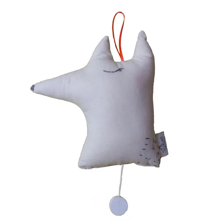 Lobo musical Séraphin con bordados- Imagen del producto n°0