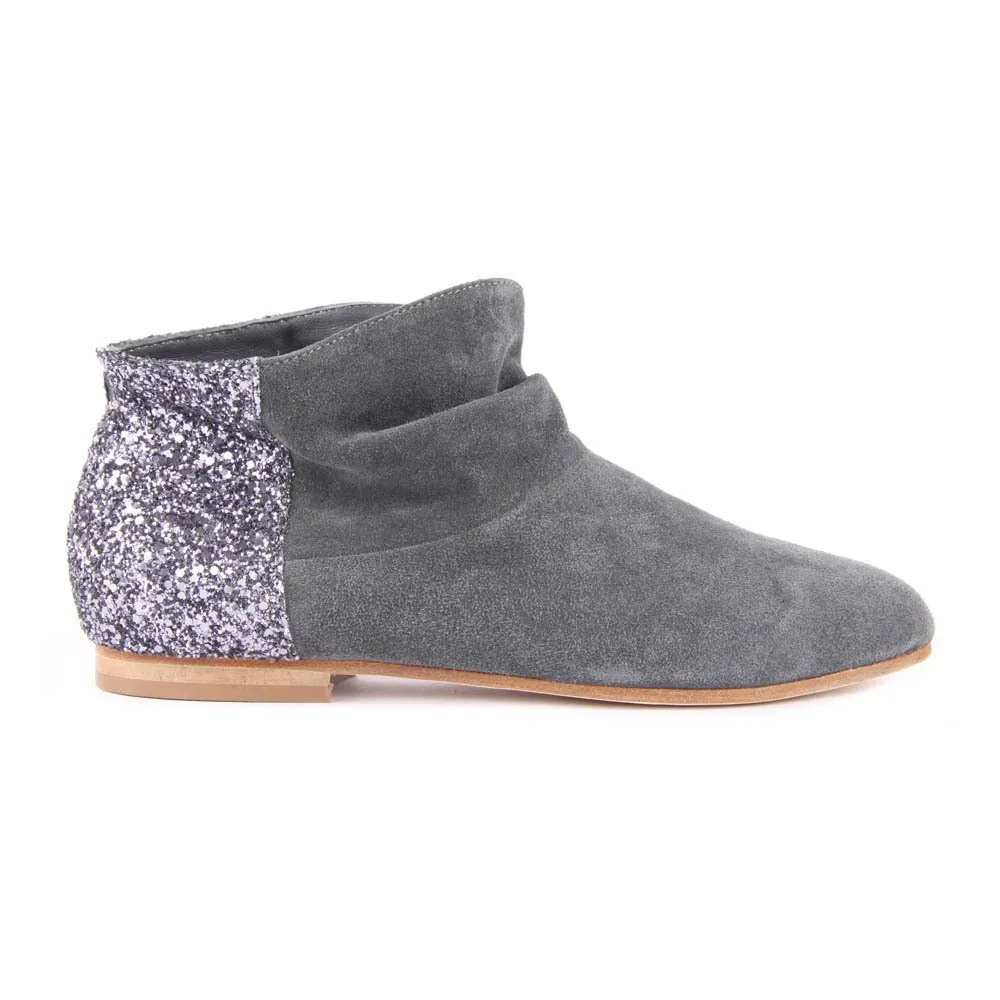 Stivali Scamosciati Stivaletti Grigio Chiaro Anniel Stivaletti