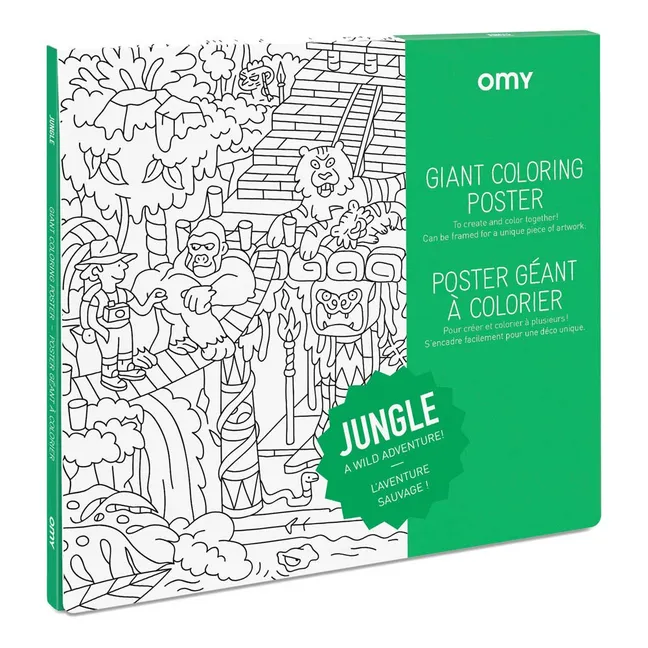 Jungle Giant Colouring Poster