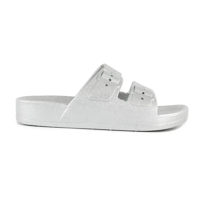 Buckled Sandals | Silver