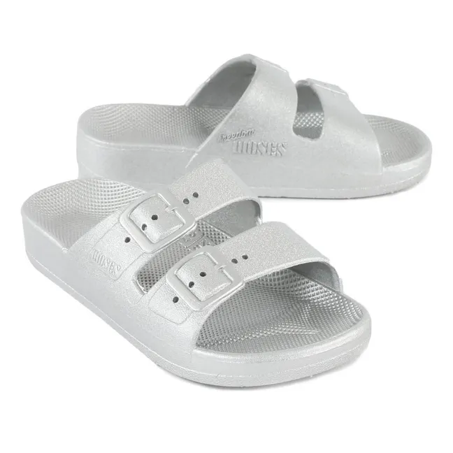 Buckled Sandals | Silver