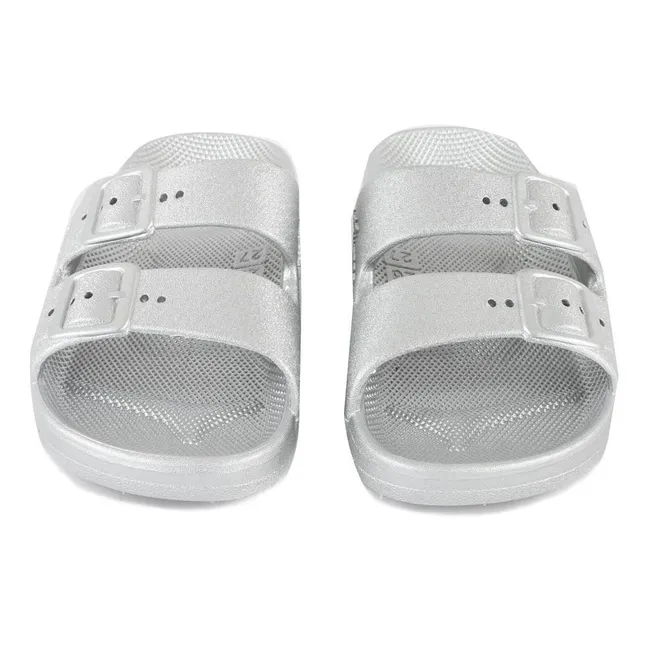 Buckled Sandals | Silver