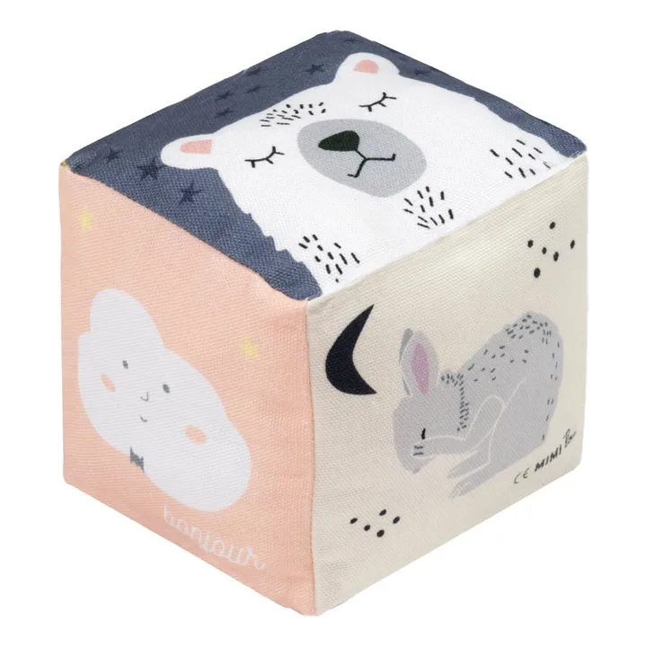 Cube en tissu Bonjour- Image produit n°0