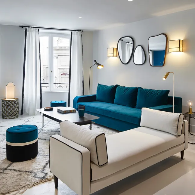 Organique Mirror 63x90cm | Black Oak