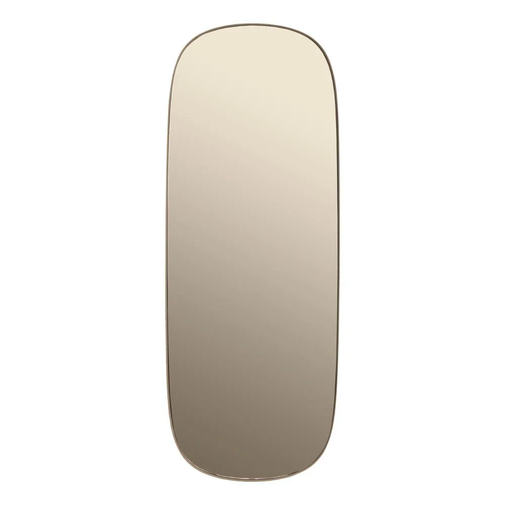 Muuto Taupe Brown Framed Mirror