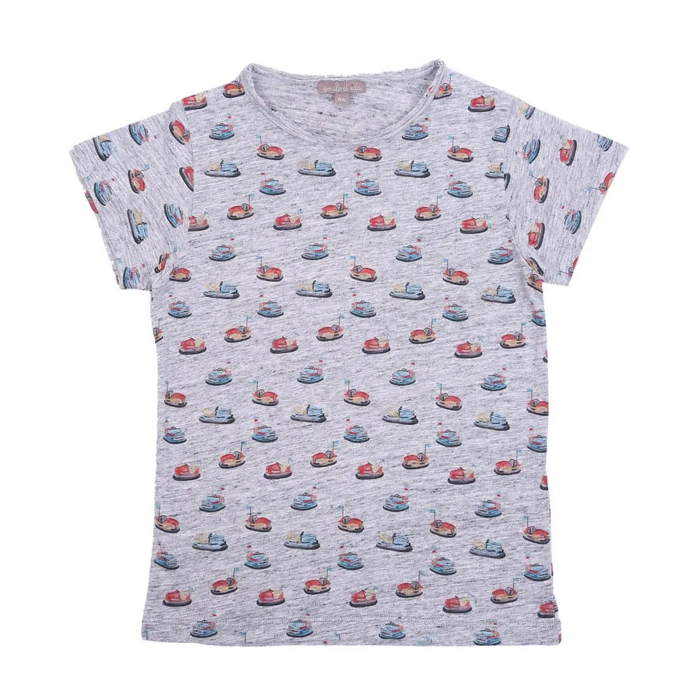 Emile Et Ida Heather Grey Bumper Car T-Shirt