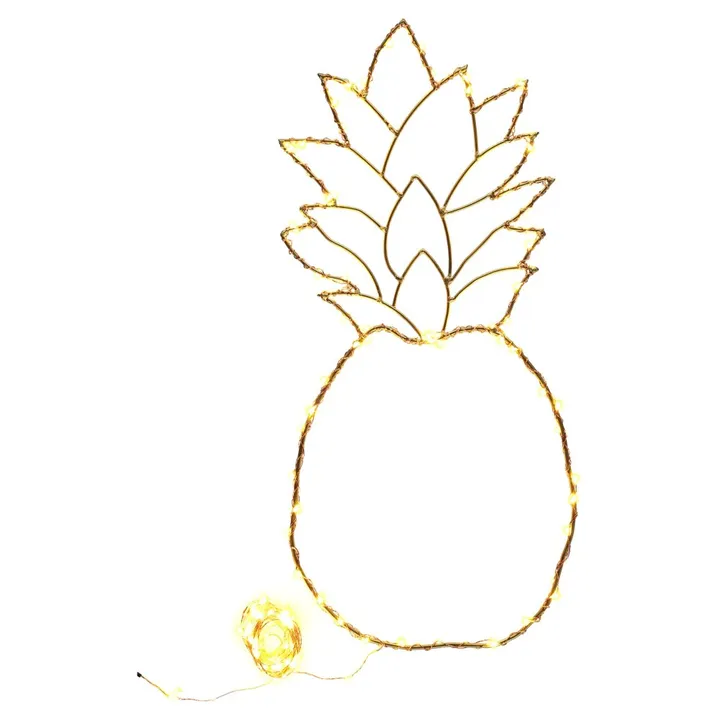 Ananas lumineux exclu Zoé Rumeau x Bonton x Smallable avec guirlande cuivre- Image produit n°0