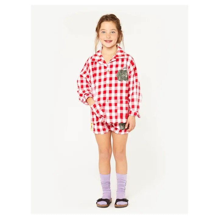 Spider Gingham Shorts with Knickers | Red- Product image n°1