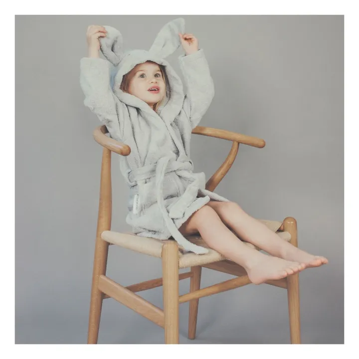 Lily Rabbit Organic Cotton Sweat Dressing Gown | Grey- Product image n°3