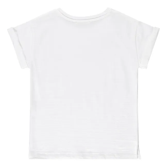 T-Shirt aus Baumwolle und Lyocell Albano  | Weiß
