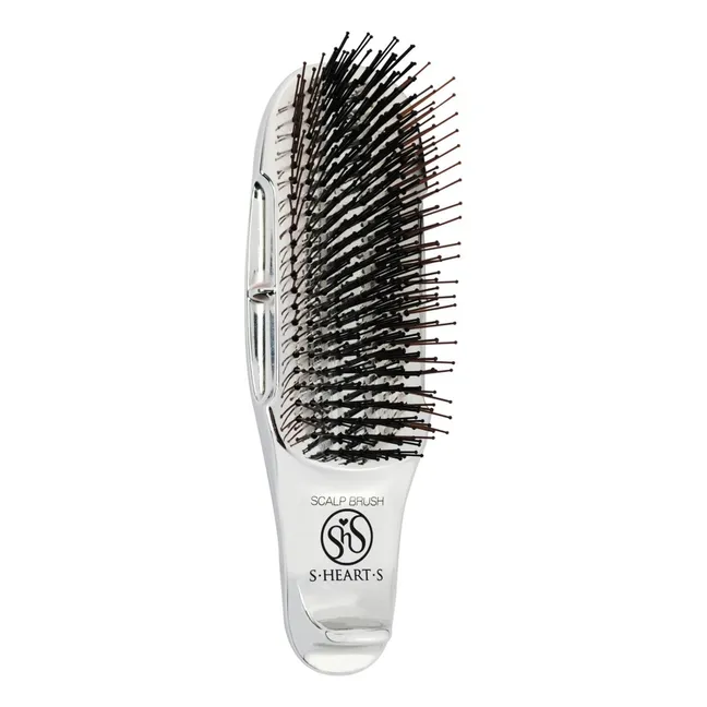 Brosse pour cheveux épais Scalp + Mini | Argenté