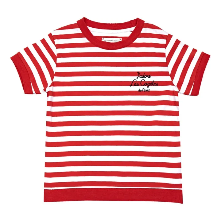 Gestreiftes T-Shirt Claudia  | Rot- Produktbild Nr. 0