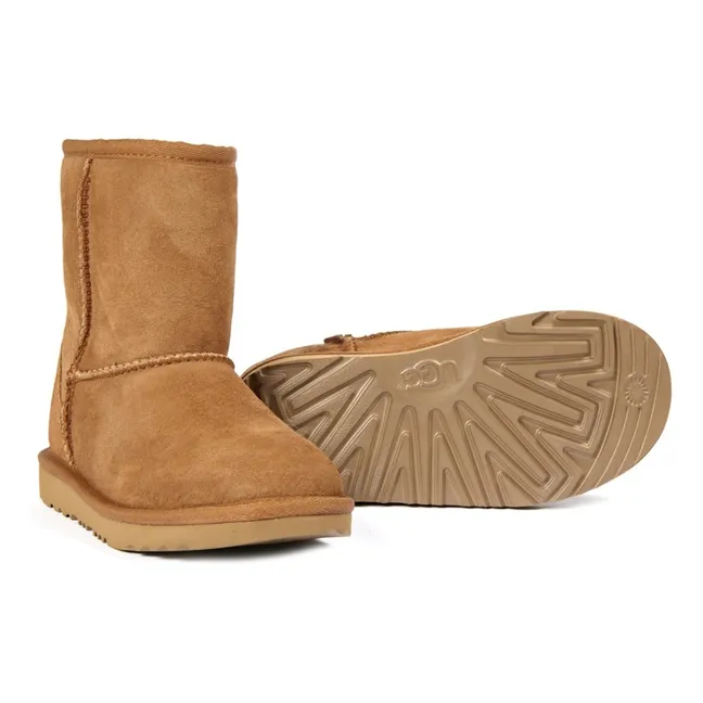 Classic II Fur Lined Suede Boots | Camel