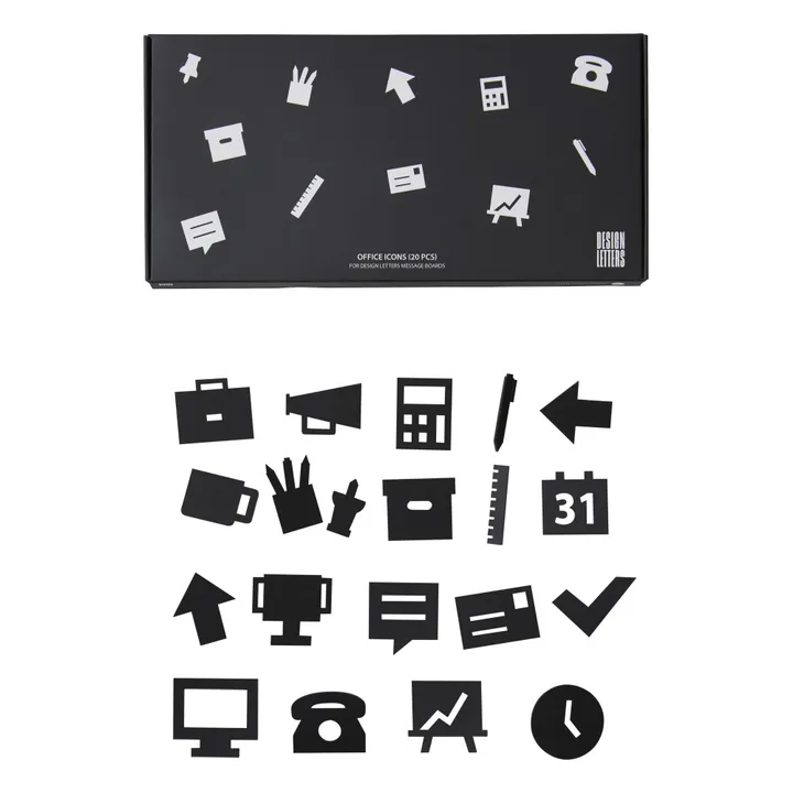 Icones bureau pour tableau à message - Set de 20- Image produit n°0