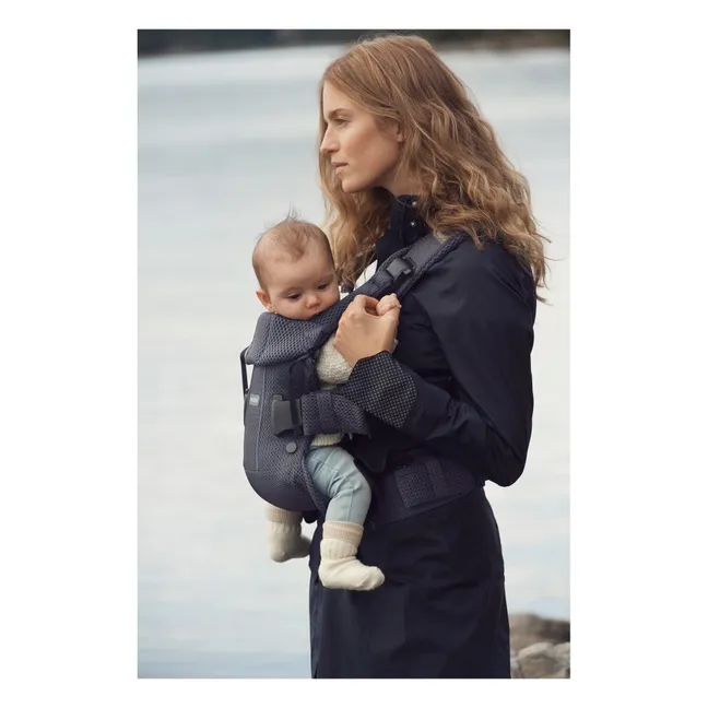 Porte-bébé One Air en mesh | Gris anthracite