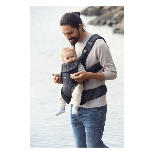 Porte-bébé One Air en mesh | Gris anthracite