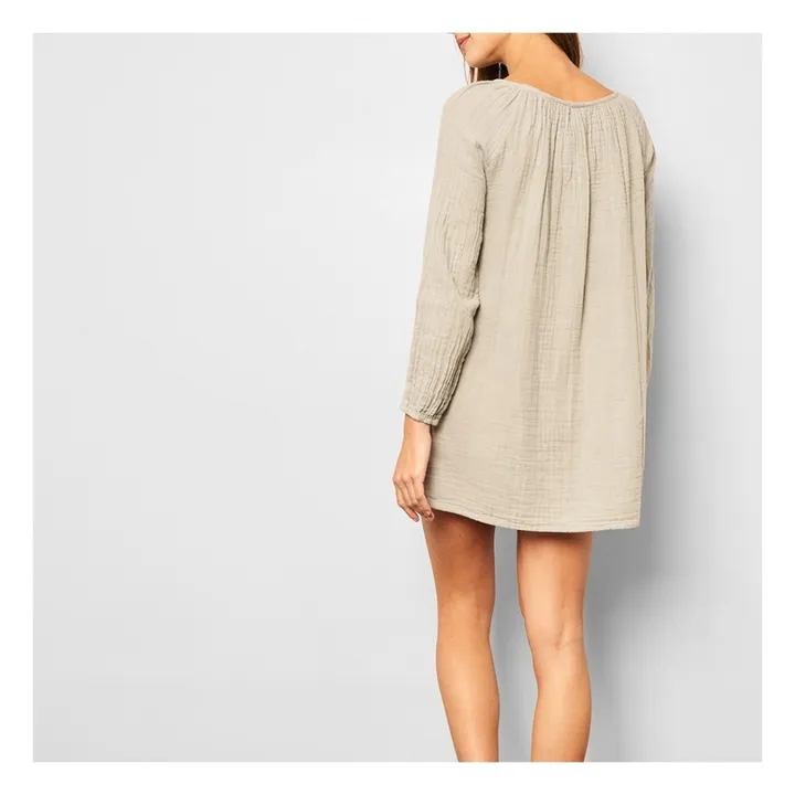 Nina Short Dress  - Woman Collection  | Light grey- Product image n°3