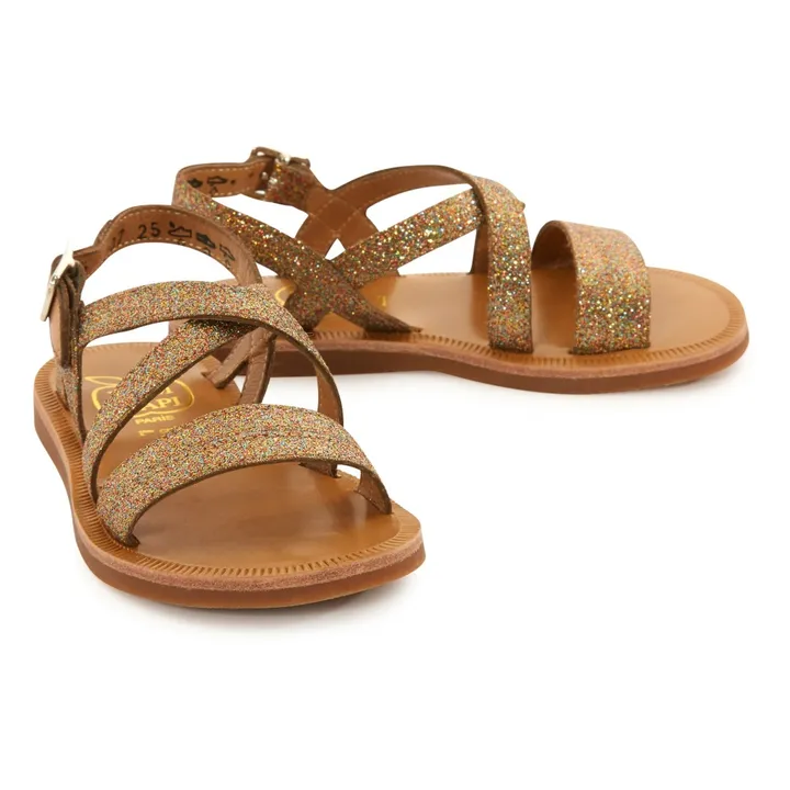 Sandalo con glitter Lagon  | Bronzo- Immagine del prodotto n°1