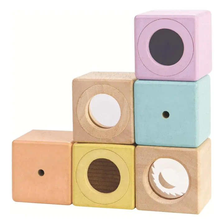 Bloques sensoriales pastel - Set de 6- Imagen del producto n°0