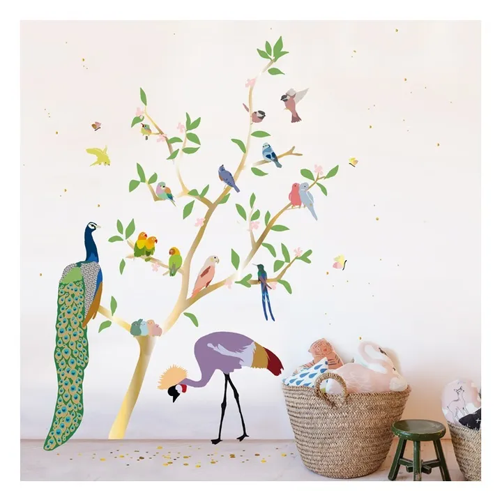 Pegatina gigante con pájaros- Imagen del producto n°1