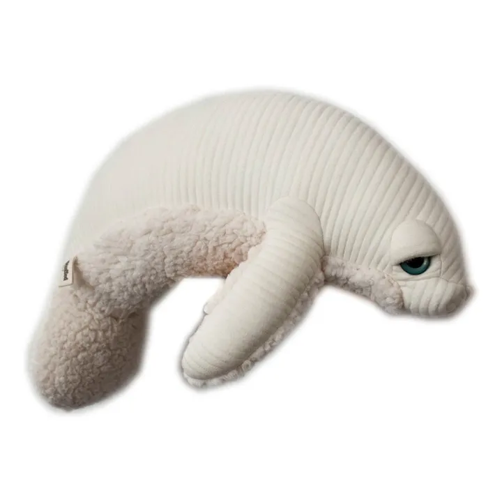 Peluche géante lamantin Albino 48 cm | Blanc- Image produit n°0