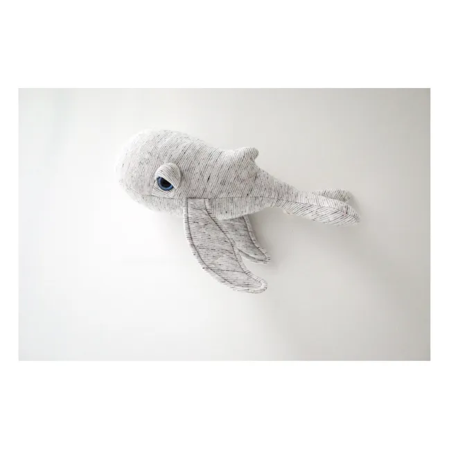 Grandpa Whale Mini Soft Toy 30cm | Grey