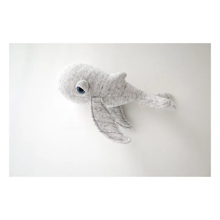 Peluche mini baleine Grandpa 30 cm | Gris- Image produit n°8