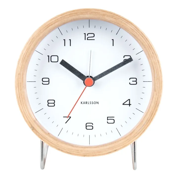 Wooden Alarm Clock | White- Product image n°2
