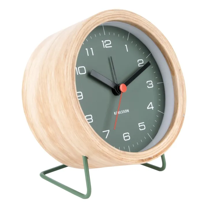 Sveglia in legno | Verde- Immagine del prodotto n°0