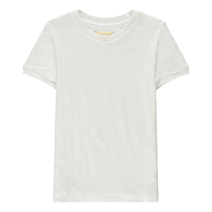 T-shirt in lino Mogo81  | Bianco- Immagine del prodotto n°0