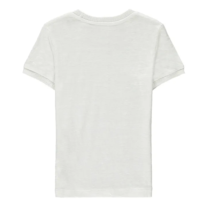 T-shirt in lino Mogo81  | Bianco- Immagine del prodotto n°1