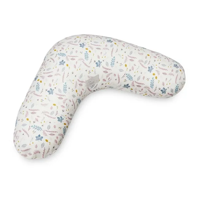 Housse de coussin d'allaitement Feuilles | Rose