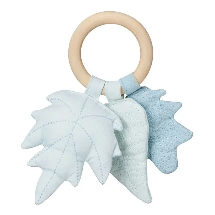 Leaves Wood and Fabric Rattle- Product image n°0
