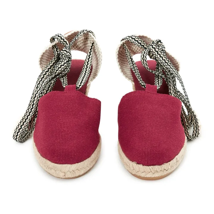 Ceret Lace-Uo Wedge Espadrilles | Red- Product image n°3