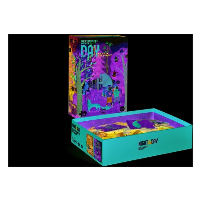 Night and Day in the Woods Double-Sided Puzzle