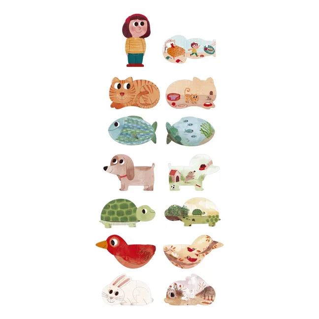 Puzzle animaux I love my pets