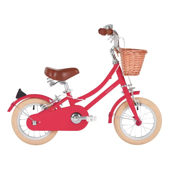 Gingersnap 12" Children's Bike - Bobbin x Smallable  | Cherry - Pink