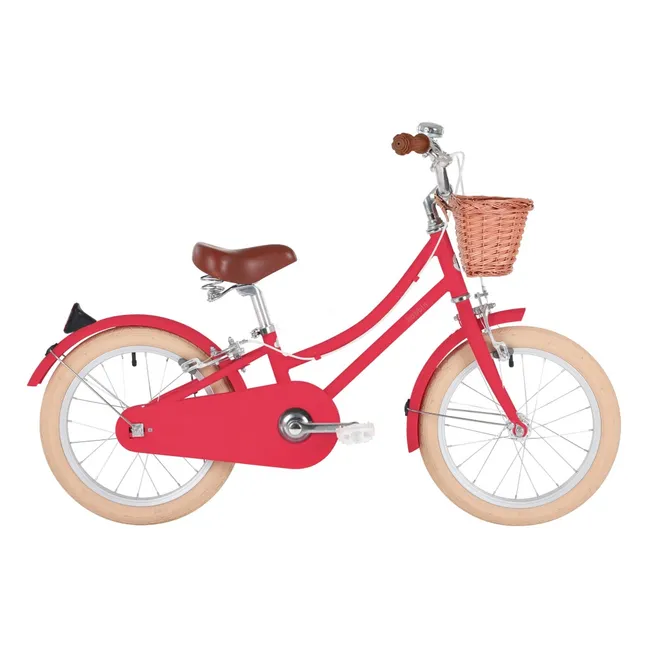 Bobbin x Smallable Gingersnap 16" Children's Bicycle | Cherry - Pink