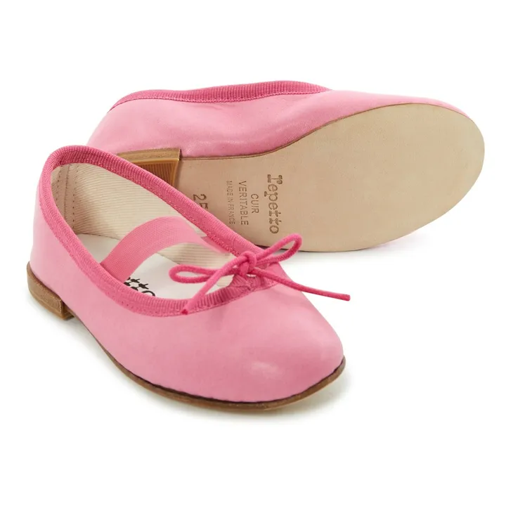 Repetto Mini Cendrillon Lamb Leather Ballerinas Pink Smallable