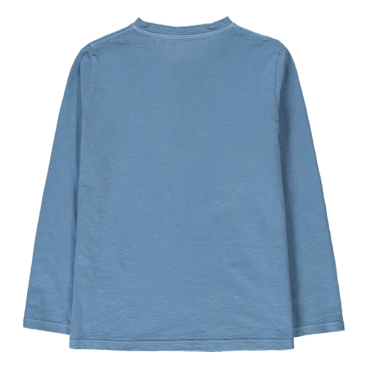 T-Shirt Henley  | Blau- Produktbild Nr. 1