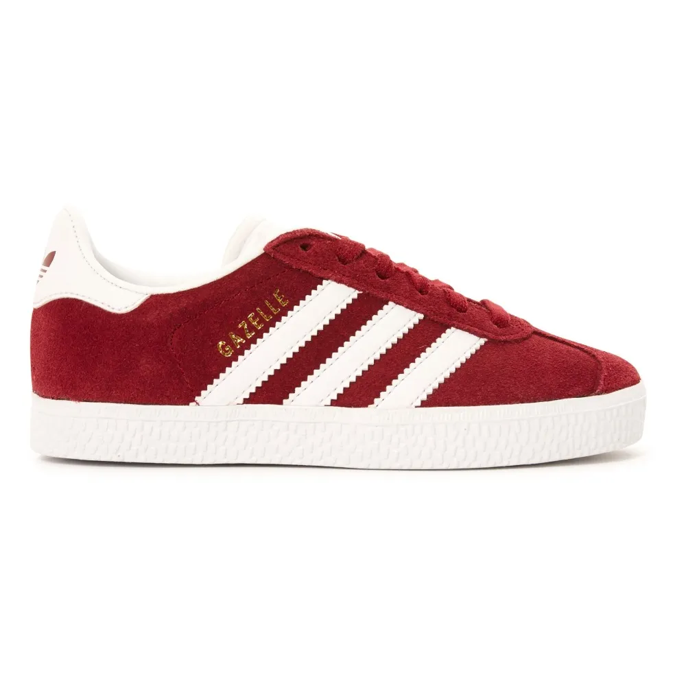 Adidas - Gazelle Lace-Up Suede Sneakers - Burgundy | Smallable