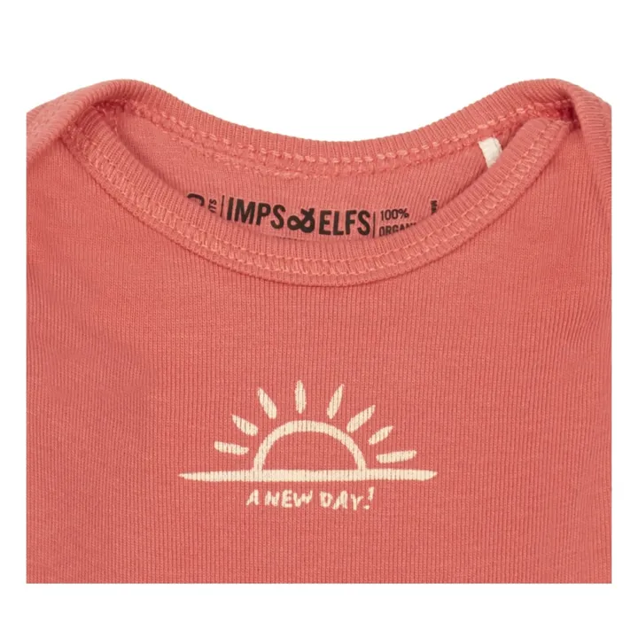 T-shirt sole in cotone bio  | Rosa- Immagine del prodotto n°1