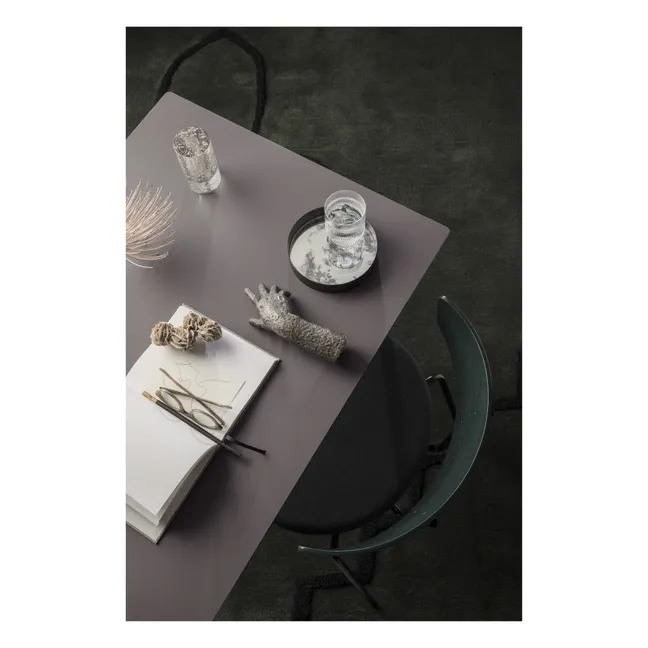 Chaise tapissée Herman en bois et métal | Vert foncé