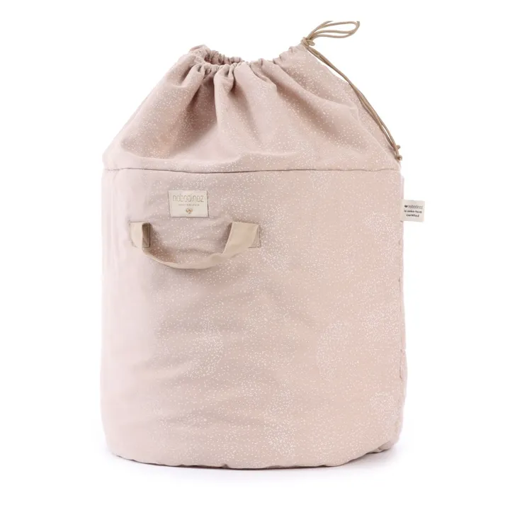 Bubble Bamboo Organic Cotton Storage Bag | Pink- Product image n°0