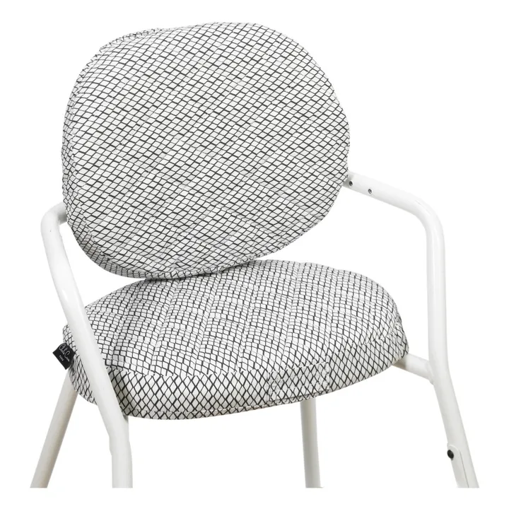Assise en coton pour chaise Tibu Diamond | Noir- Image produit n°1